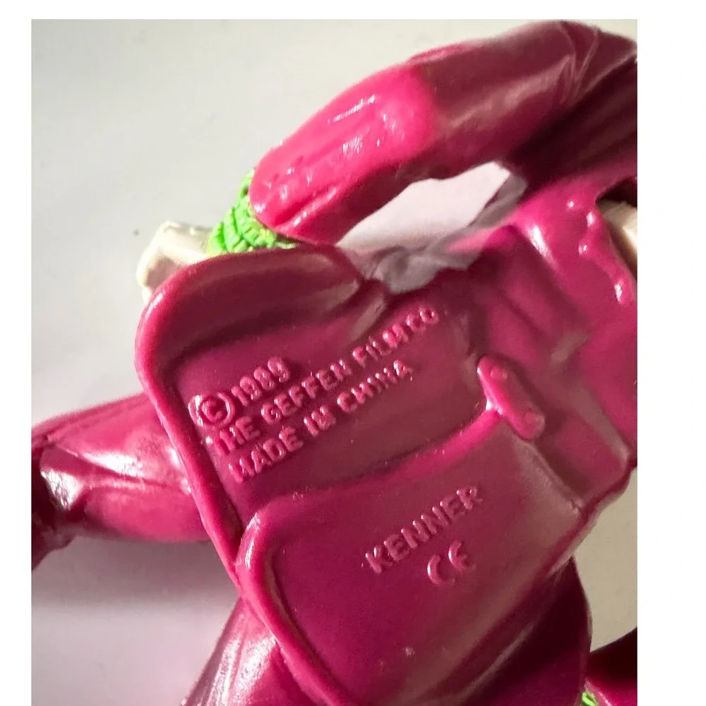 Vintage 1989 Kenner Beetlejuice Spinning Head Action Figure Purple Suit 5 inch